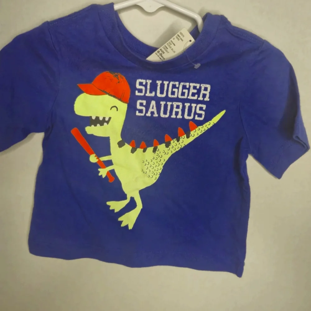 CHILDREN'S PLACE BOYS DINOSAUR SLUGGER SAURUS SIZE 6-9 MONTHS‎